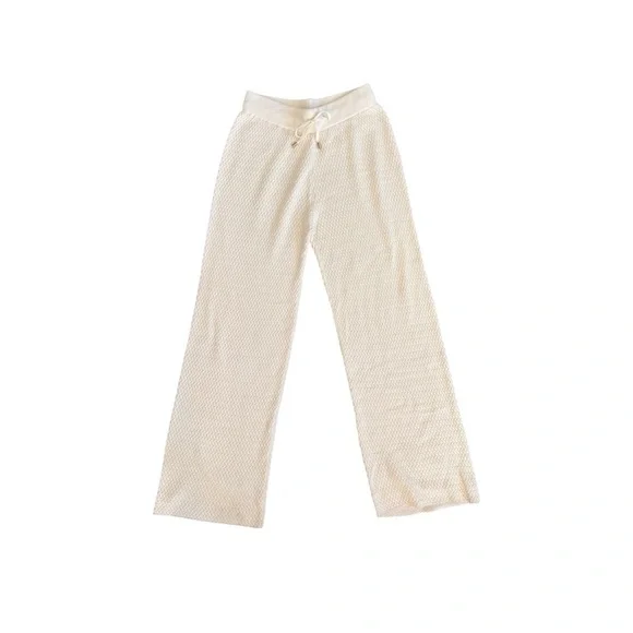 Sancia‎ Michaela Knit Wide Leg Pants Cream XS NWT Cozy Luxe Fall Winter